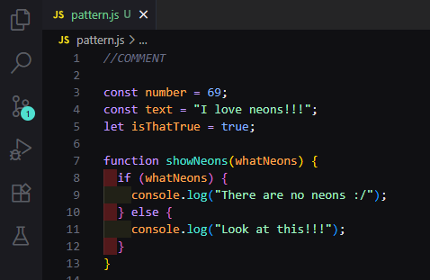 preview photo of slate neon theme